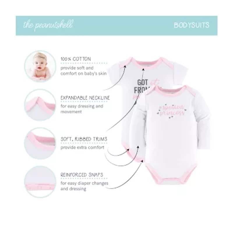 The Peanutshell 0-3m Pink Ditsy Baby Girls 23-pc. Baby Clothing Set
