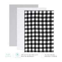 The Peanutshell 0-3m Black Plaid Baby Unisex 23-pc. Baby Clothing Set