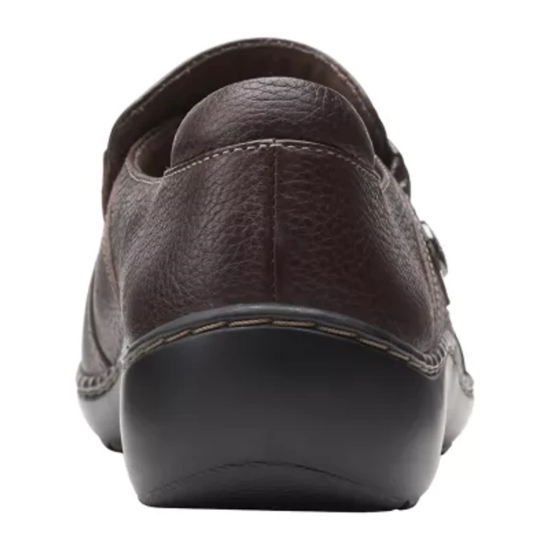 Clarks Cora Poppy Womens Cap Closed Toe Slip-On Shoe