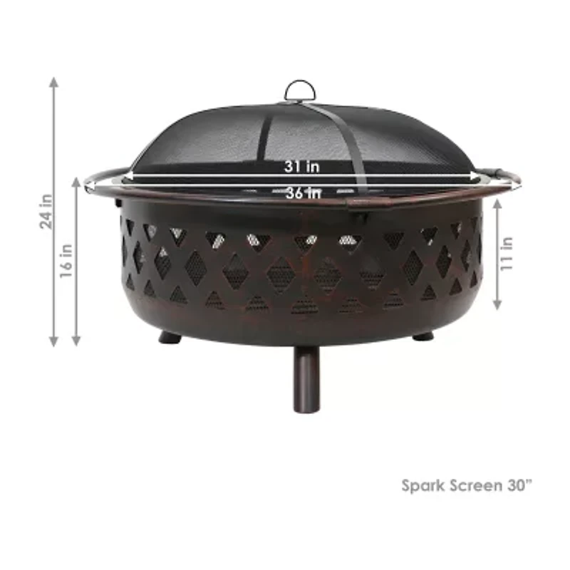 Sunnydaze Collection Portable Weather Resistant Fire Pit