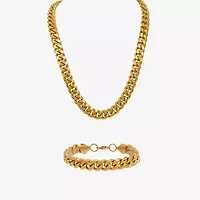 Mens Stainless Steel 2-pc. Jewelry Set