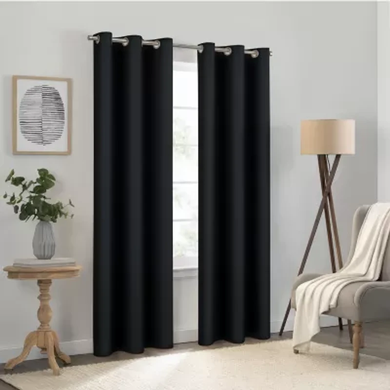 Eclipse Kendall Grommet Top Energy Saving Blackout Single Curtain Panel