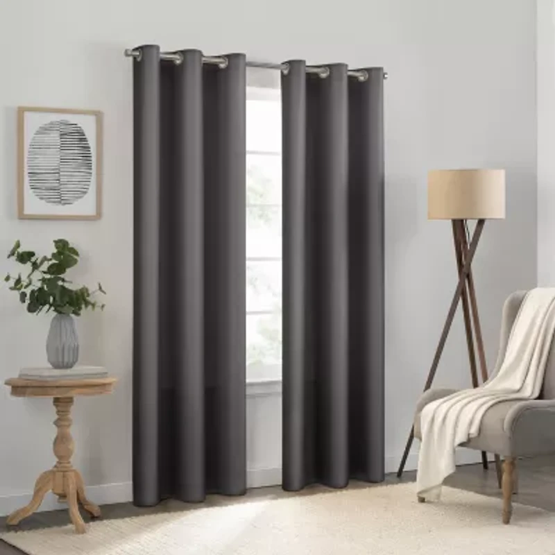Eclipse Kendall Grommet Top Energy Saving Blackout Single Curtain Panel