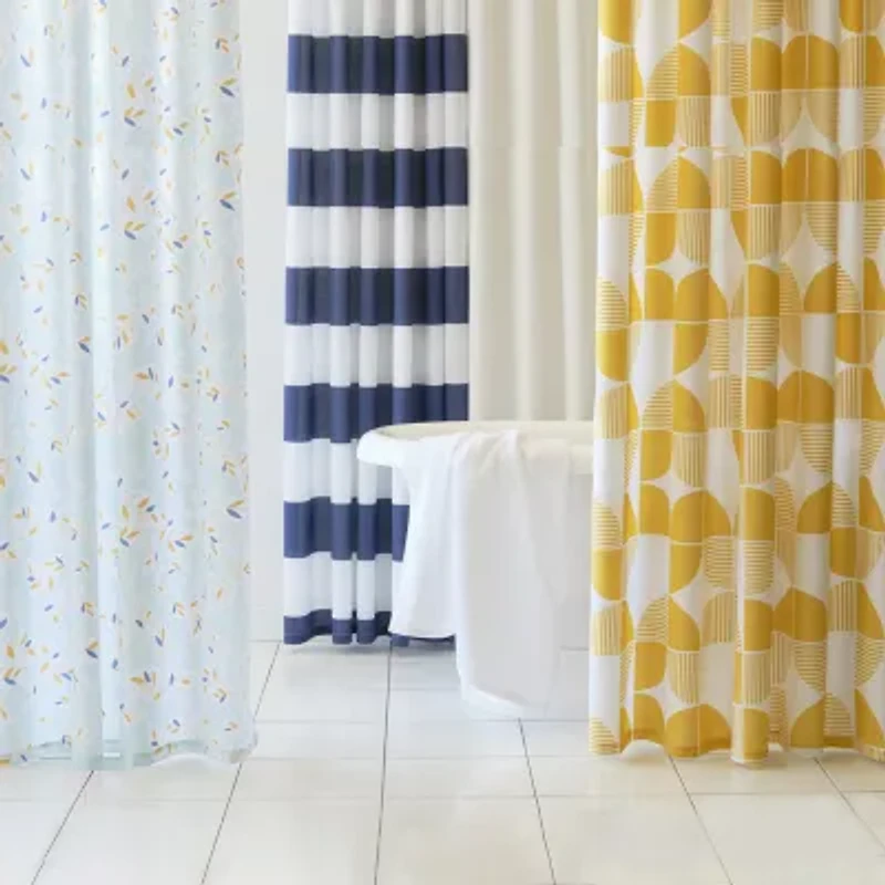 Home Expressions Retro Leaf Shower Curtain