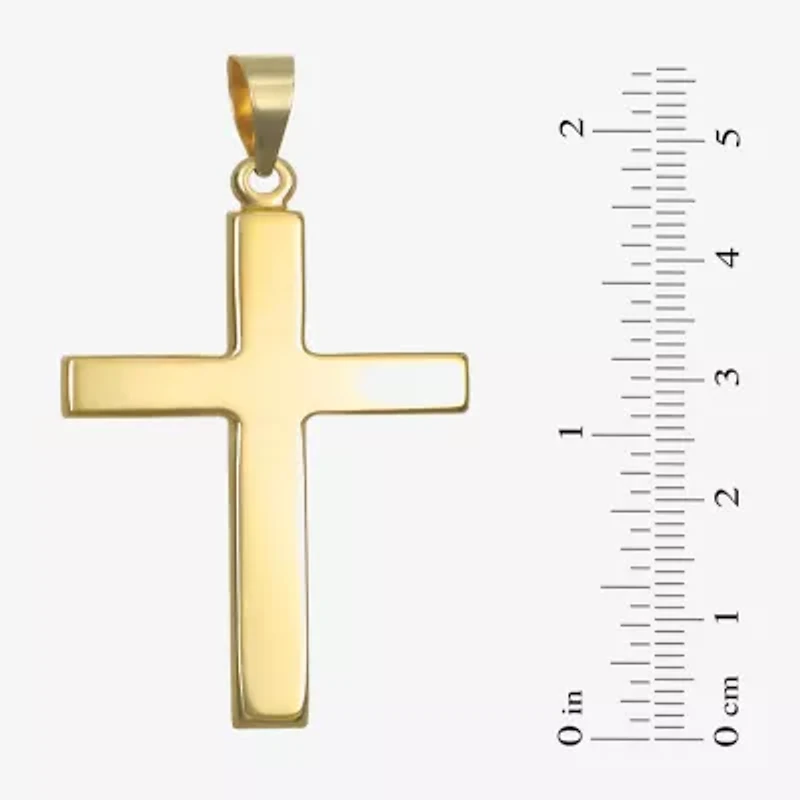Mens 14K Gold Cross Pendant