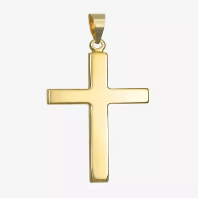 Mens 14K Gold Cross Pendant