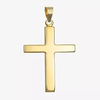 Mens 14K Gold Cross Pendant