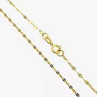 Womens 14K Gold 20 Inch Fashion Chain Necklace
