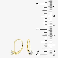 Womens Cubic Zirconia 14K Gold Drop Earrings