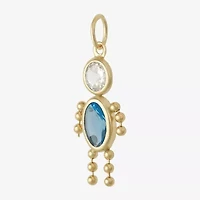 10K Gold March Birthstone Babies Boy Charm