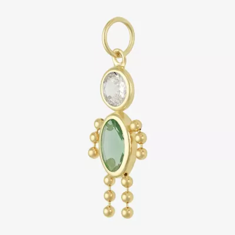 10K Gold August Birthstone Babies Boy Charm