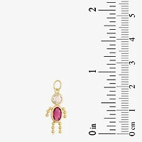 10K Gold October Birthstone Babies Boy Charm