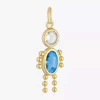 10K Gold December Birthstone Babies Boy Charm