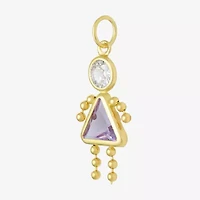 10K Gold June Birthstone Babies Girl Charm