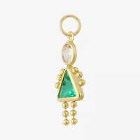 10K Gold December Birthstone Babies Girl Charm