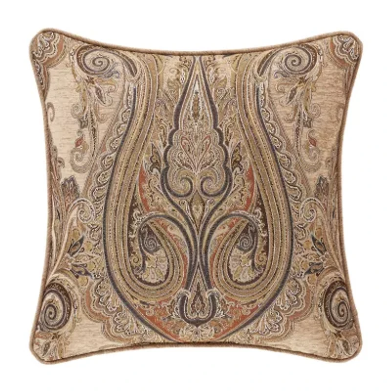 Queen Street Lakeview 20x20 Beige Square Throw Pillow