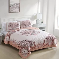 Caribbean Joe Coastal Print 3-pc. Quilt Set