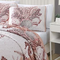 Caribbean Joe Coastal Print 3-pc. Quilt Set