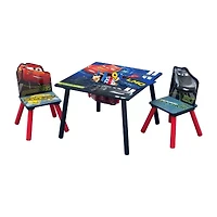 Disney Cars Kids Table and Chair Set with Storage