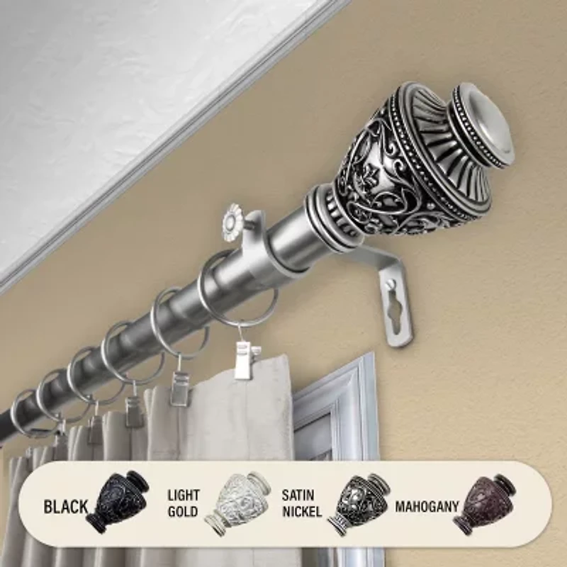 Rod Desyne Veda 1" Adjustable Curtain