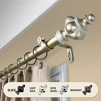 Rod Desyne Terra 1" Adjustable Curtain