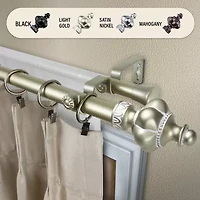Rod Desyne Terra 1" Double Adjustable Curtain