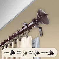 Rod Desyne Leopold 1" Adjustable Curtain