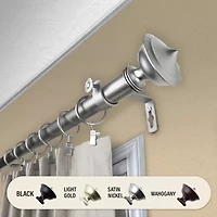 Rod Desyne Leopold 1" Adjustable Curtain