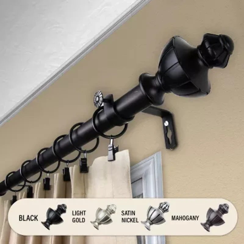Rod Desyne Jerome 1" Adjustable Curtain