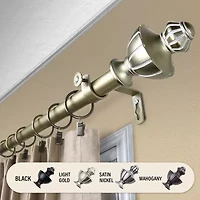 Rod Desyne Jerome 1" Adjustable Curtain