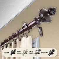 Rod Desyne Jerome 1" Adjustable Curtain