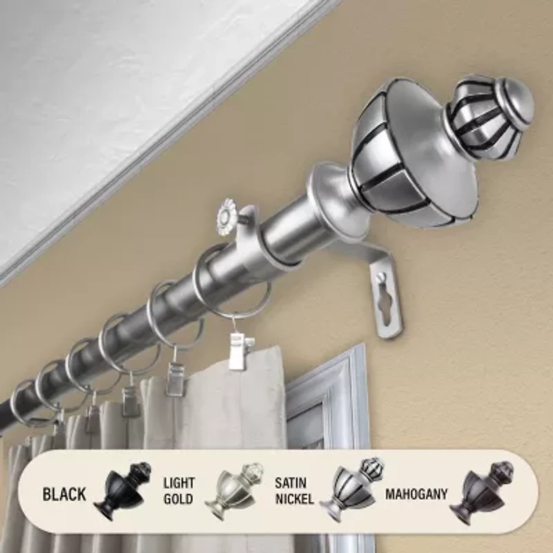 Rod Desyne Jerome 1" Adjustable Curtain