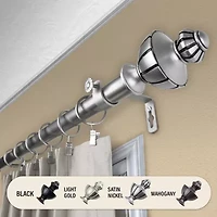 Rod Desyne Jerome 1" Adjustable Curtain