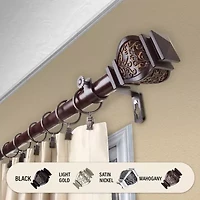 Rod Desyne Margot 1" Adjustable Curtain
