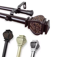 Rod Desyne Margot 1" Adjustable Double Curtain