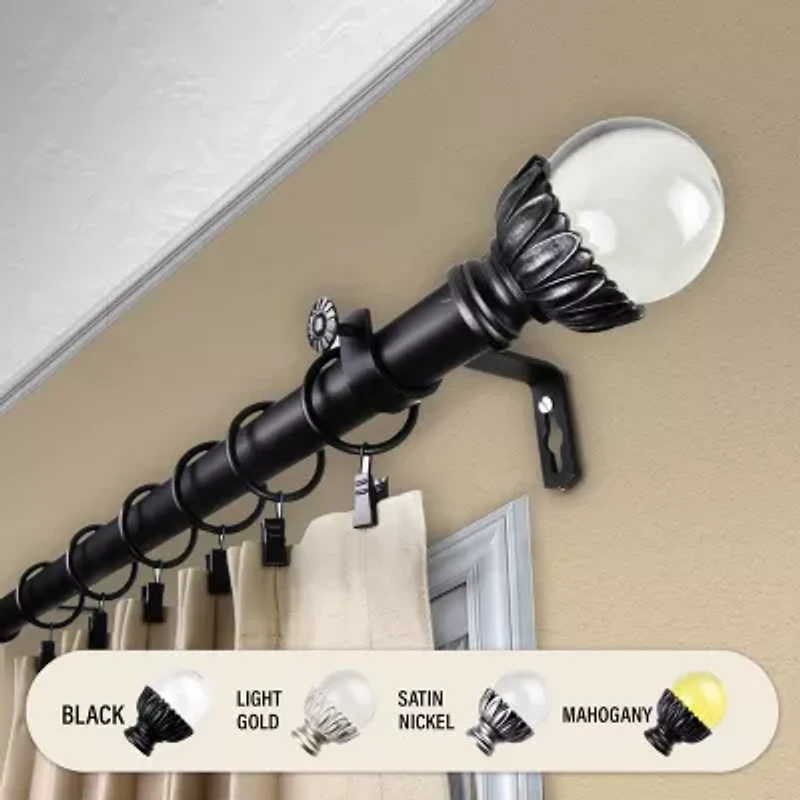 Rod Desyne Pixie 1" Adjustable Curtain