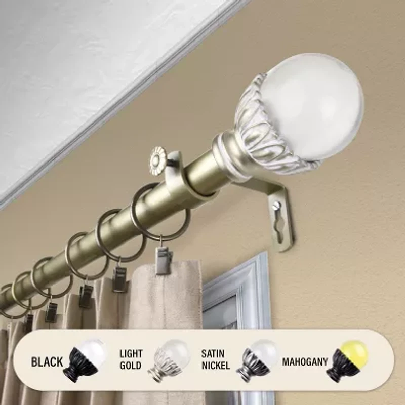 Rod Desyne Pixie 1" Adjustable Curtain