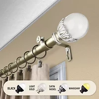 Rod Desyne Pixie 1" Adjustable Curtain