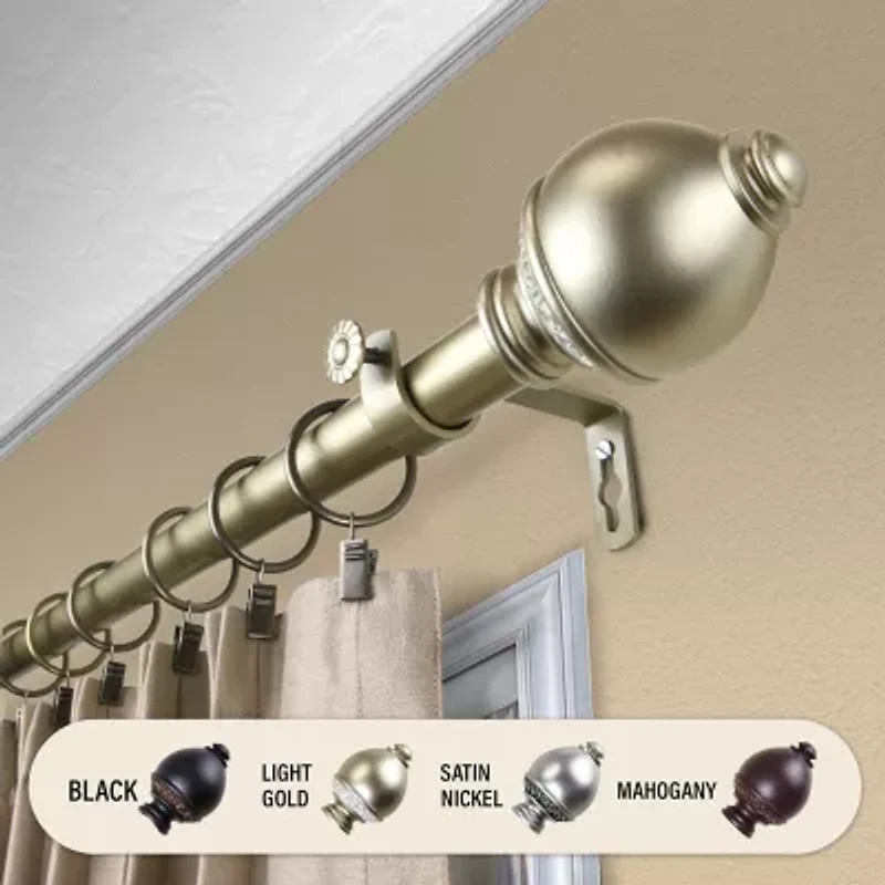 Rod Desyne Ramona 1" Adjustable Curtain