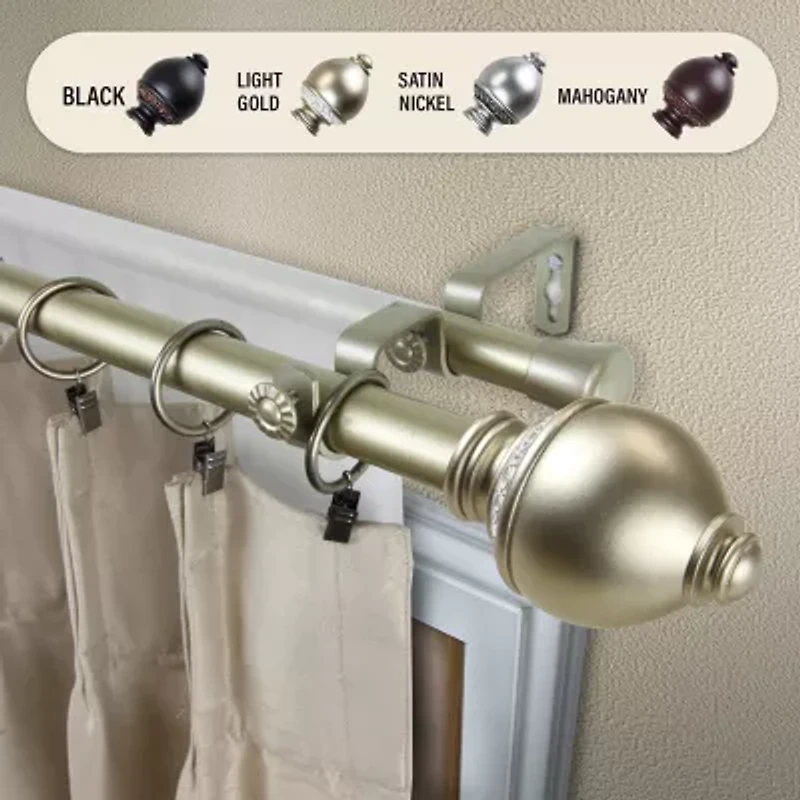 Rod DesyneRamona 1" Adjustable Double Curtain