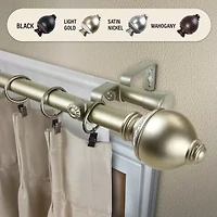 Rod DesyneRamona 1" Adjustable Double Curtain