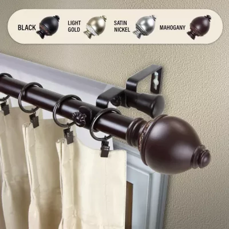 Rod DesyneRamona 1" Adjustable Double Curtain