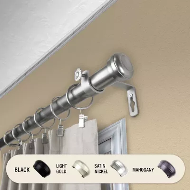 Rod Desyne Rosen 1" Adjustable Curtain