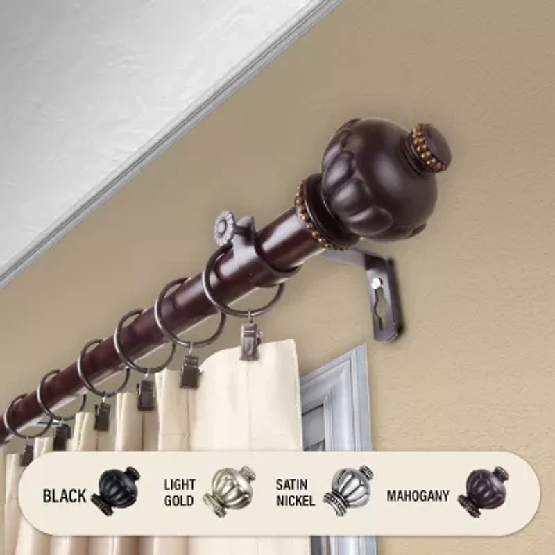Rod Desyne Selma 1" Adjustable Curtain