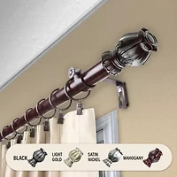 Rod Desyne Regent 1" Adjustable Curtain