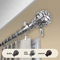 Rod Desyne Rosy 1" Single Curtain