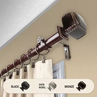 Rod Desyne Bennett 1 Adjustable Curtain