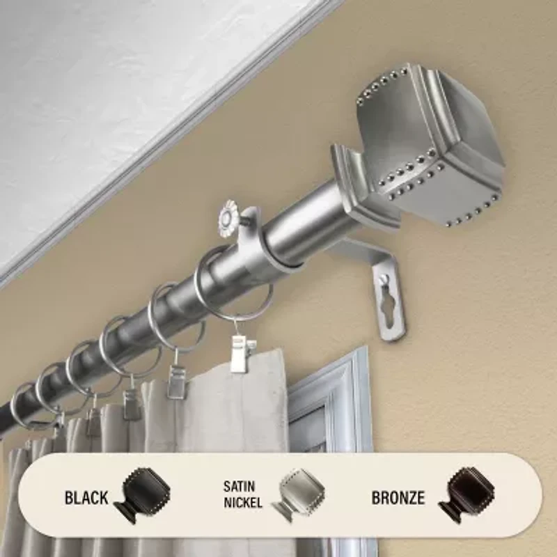 Rod Desyne Bennett 1 Adjustable Curtain