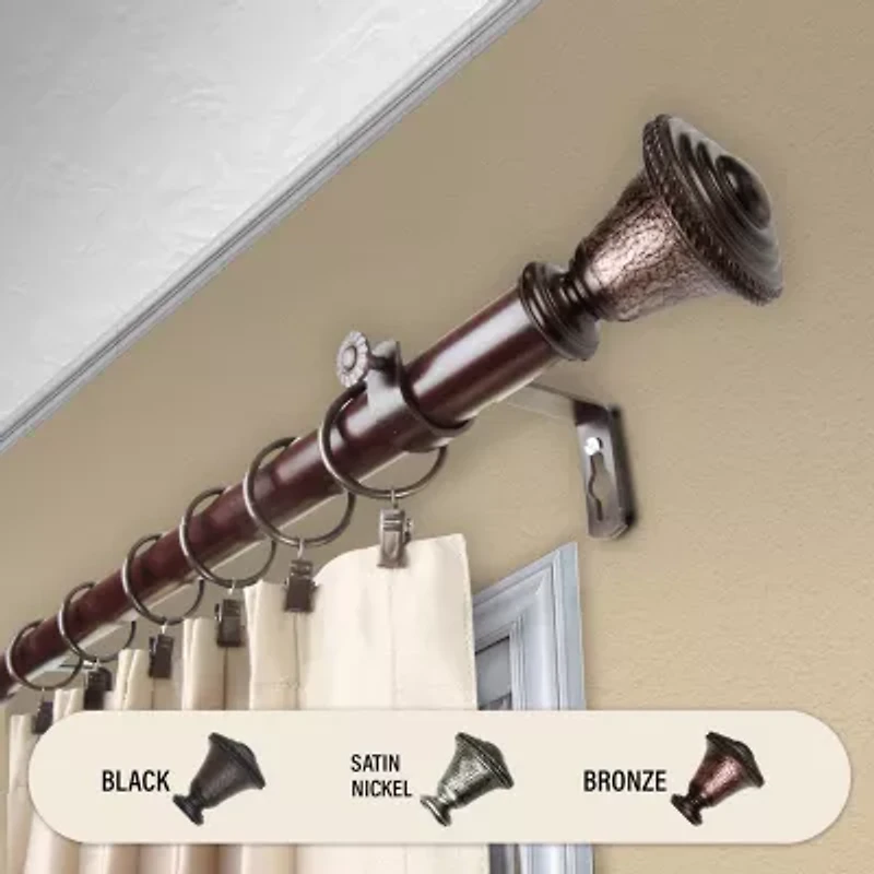 Rod Desyne Kingsley 1 Adjustable Curtain