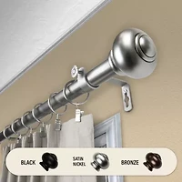 Rod Desyne Rotunda 1 Adjustable Curtain